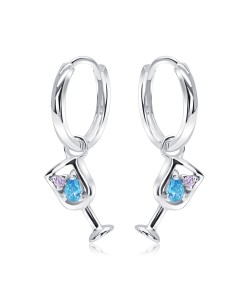 Silver Hoop Earring HO-2555